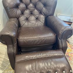 Manual Leather Recliner