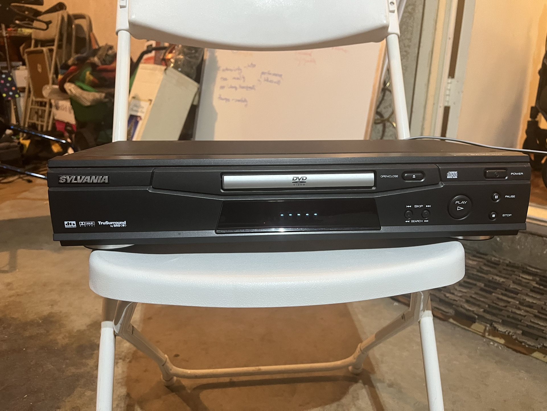 Sylvania DVD Player DVL100B Tru Surround Media Black No Remote Control
