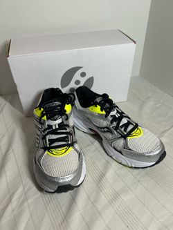 Saucony Ride Millennium White Multi Silver Neon Running Shoes Women’s 6 Men’s 4.5