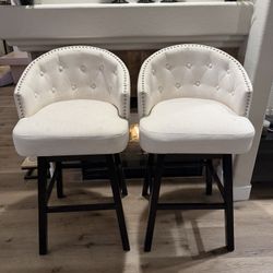 Set Of White Bar Stools Need Them Gone