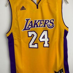 Adidas Kids Los Angeles Lakers Kobe Bryant Replica Jersey Yellow Yth M/Yth L/Yth XL