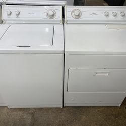 Whirlpool Set Washer And Dryer Gas Good Condition We Delivery 