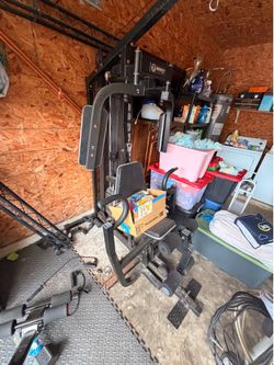 Weightset with extra attachments $120 obo max weight 150lb