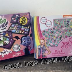 Kids Board Games $1 Each (Have Been Opened)