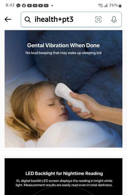 iHealth No-Touch Forehead Thermometer PT3