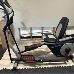 ProForm Hybrid Trainer Pro Recumbent Bike and Rear Drive Elliptical, Compatible with iFIT Personal Training  Only used a handful of times.   Features: