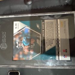 Jalen Hurts Panini Prizm Rookie Card No. 265 SGC Graded