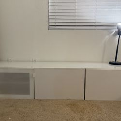White Storage Cabinet / TV Stand
