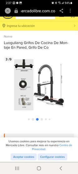 WALL MOUNT FAUCET (Matte black)