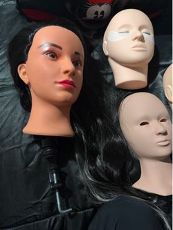Beauty Practice Mannequin Head Bundle (Hair Styling & Lash Extensions)