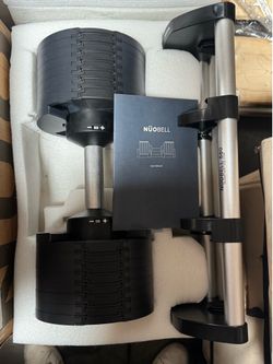 NUOBELL Adjustable Dumbbells 5–80 lb Set – Excellent Condition