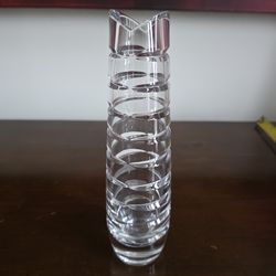 Bud Vase - Crystal with Spiral cut Design
