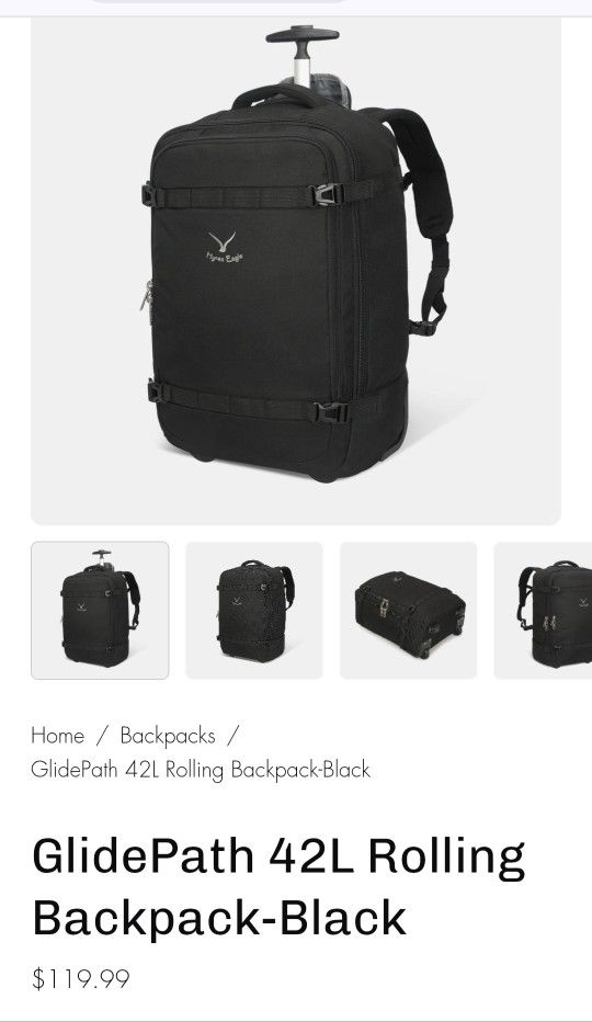 New Hynes Eagle 42L Backpack With Wheels