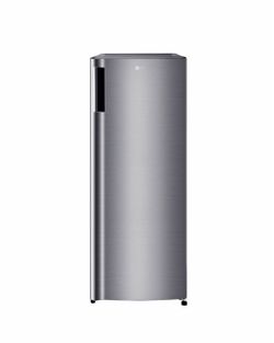 6.0 cu. ft. Single Door Refrigerator with Inverter Compressor and Pocket Handle in Platinum Silver