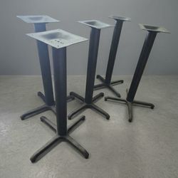 5 Cast Iron Restaurant Food Service Bar Height Table Bases