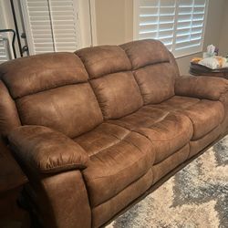 Fabric Reclining Sofa