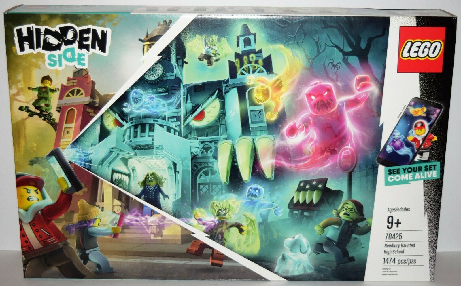 New LEGO Hidden Side Newbury Haunted High School 70425 Augmented Reality School Playset with Toy App