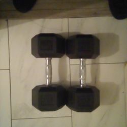 Pair Of 30 Lbs Dumbbells 