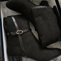 Black Knee High Boots