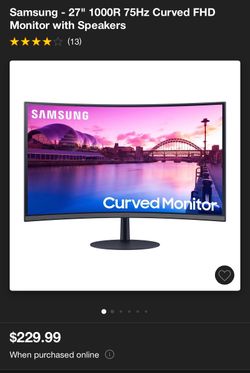 Samsung Curved Monitor 27”