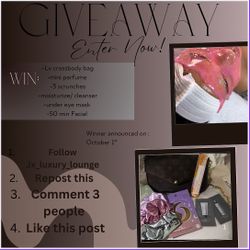  Giveaway On instagram @Jx_luxury_lounge