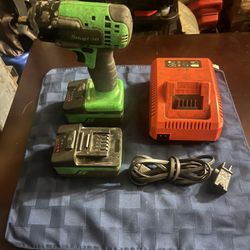 Snap On Impact Driver with 2-Batteries, Charger