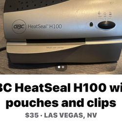 GBC Heat and seal laminator with pouches and clips 30