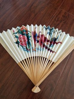 Wood and paper fan