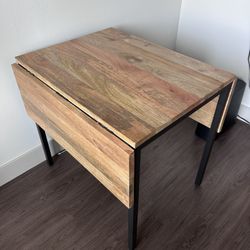 West Elm drop leaf dining table 