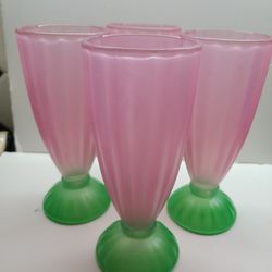 VINTAGE LIBBEY WATERMELON GLASSES