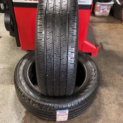 215/55/18(2)PAIR CONTINENTAL CONTIPROCONTACT