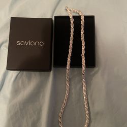 Italian Luxury Silver Chain New With Box 