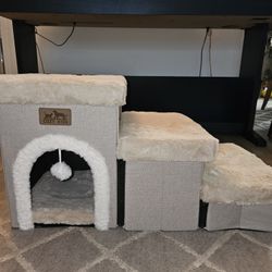 Dog Stairs for Small Dogs with Storage and Condo