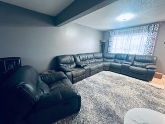 Sectional couches and chair