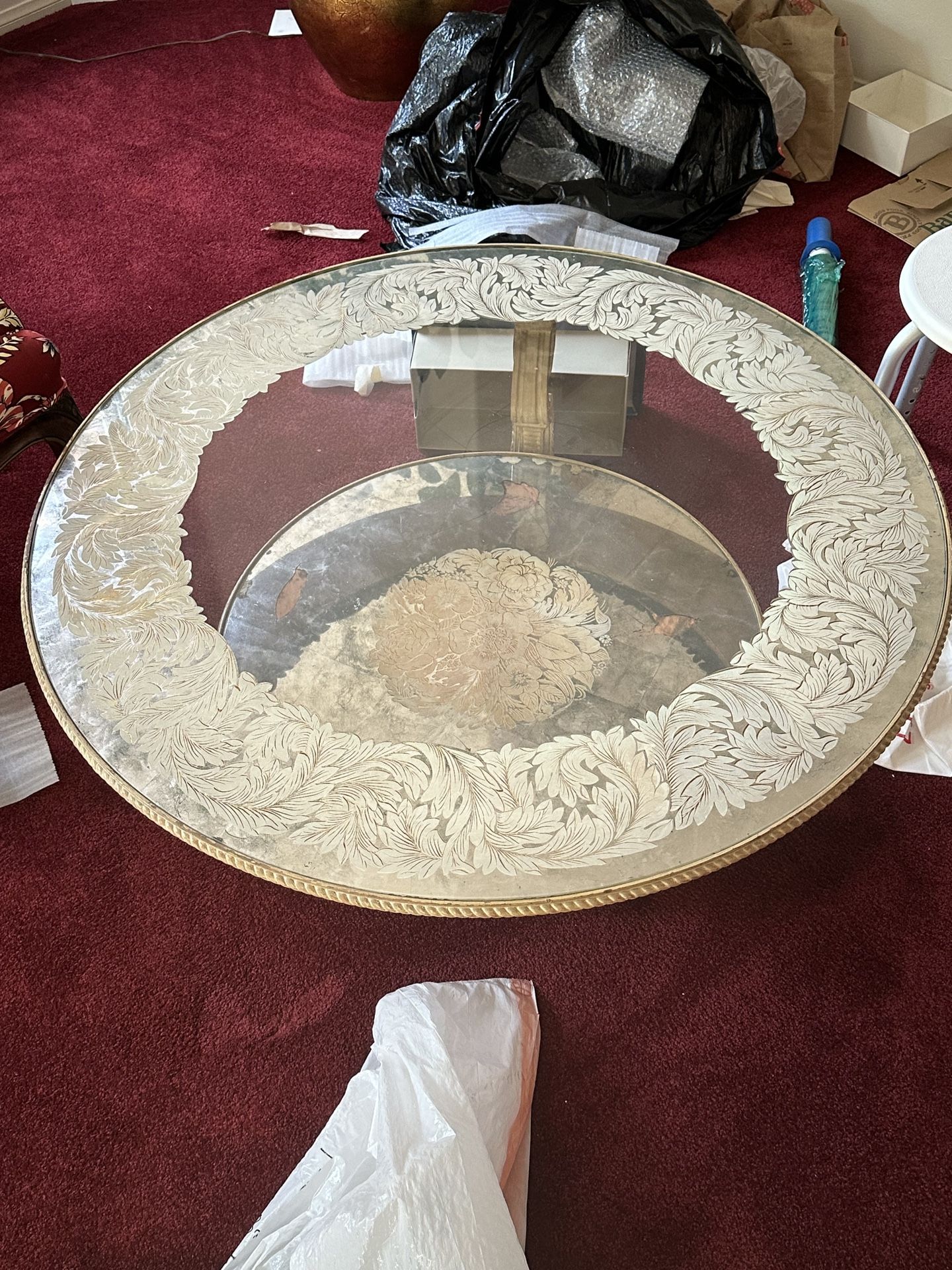 Antique Glass Table