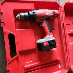 Milwaukee 14.4v Drill With Box. No Charger