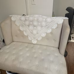 Beige Loveseat 