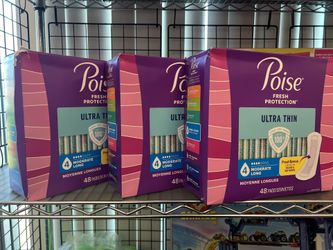 Poise Ultra Thin Pads (48 Count)