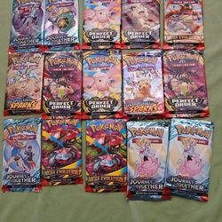 15 Pokémon  Packs Of Cards