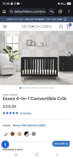 Delta Children Essex 4-in-1 Convertible Crib