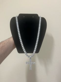 925 Sterling Silver Moissanite Tennis Chain
