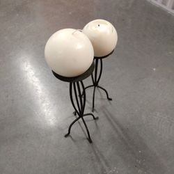 2 Candles And Stands Art Deco B2