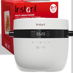 Instant Pot 20-Cup Rice Cooker, Rice and Grain Multi-Cooker with Carb Reducing Technology without Compromising Taste or Texture, From the Makers of In