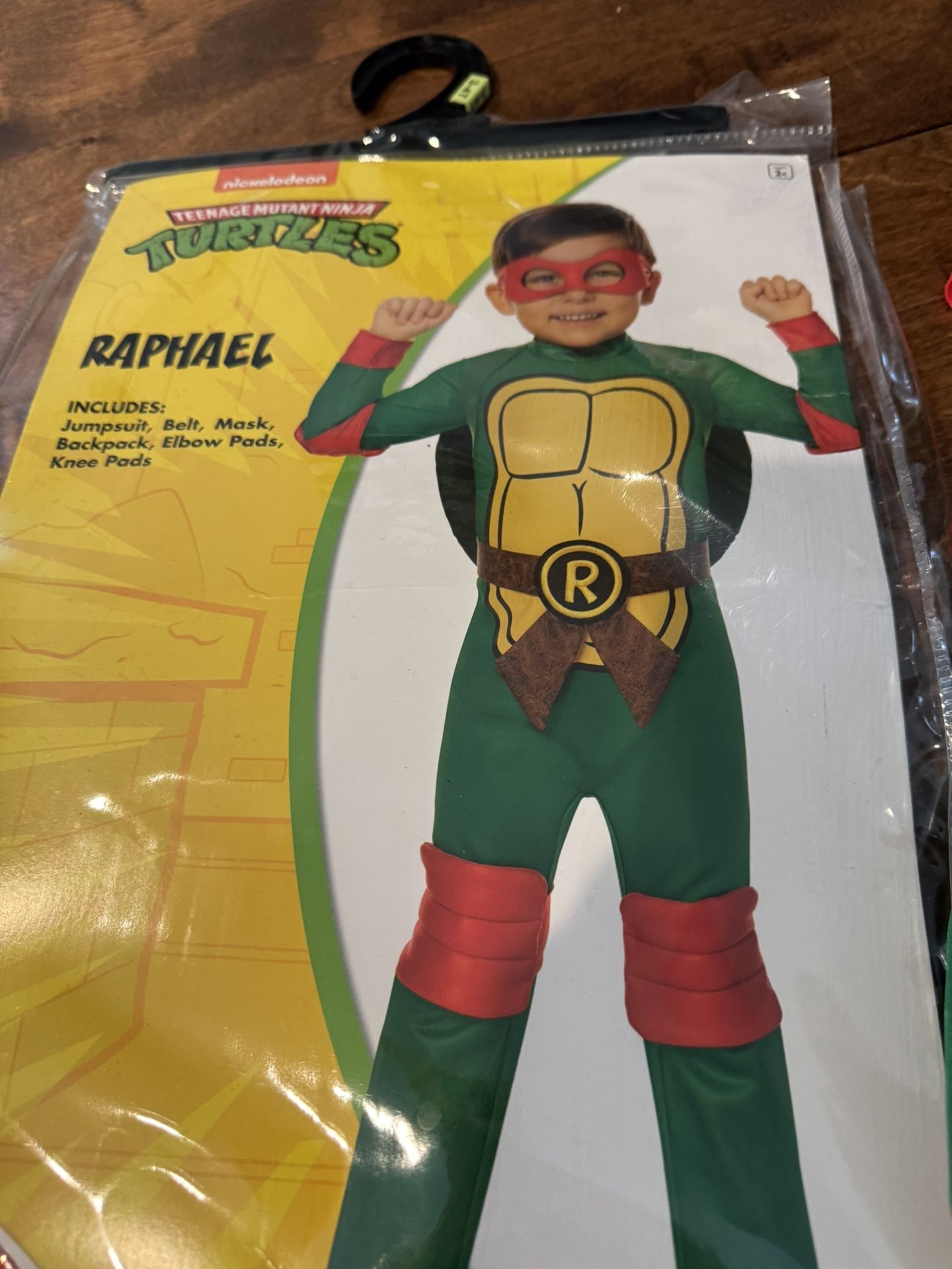 Raphael Teenage Mutant Ninja Turtles Toddler 3T - 4T Costume. MISSING BELT. 