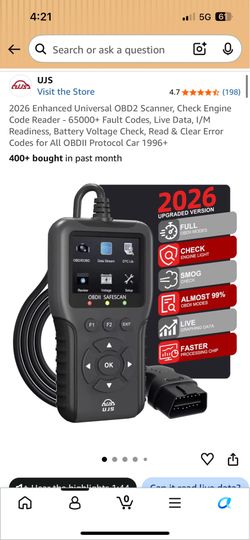 Universal obd2 scanner open box