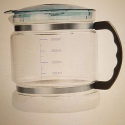 Glass Carafe Distilled Water Jug 3000ml