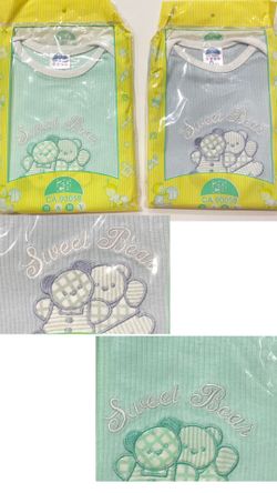 2 pcs sweet bear baby onesie bodysuit-newborn