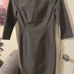Banana Republic gray jean look dress size 4 new 