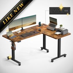 63" x 47.2" L-Shaped Electric Standing Desk – Open Box