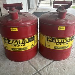 Two 5 gallon Safety Cans 